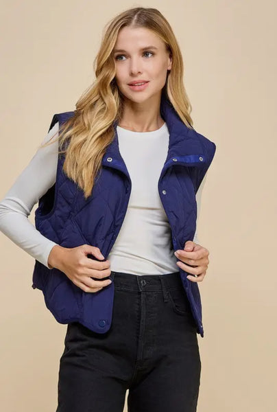 Scalloped Quilted Vest